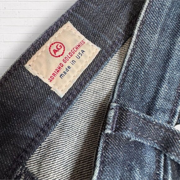 AG Adriano Goldschmied Anthropologie Stevie Ankle Slim Straight Patchwork Jeans - Picture 5 of 9